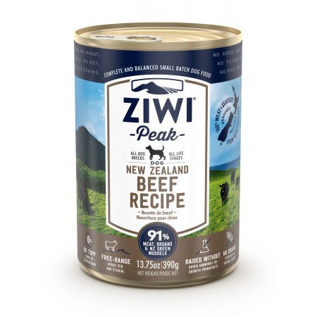 Ziwi Peak Dog Canned Food NZ Beef Recipe 390g