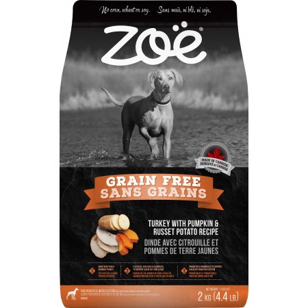 Zoe Grain Free Turkey With Pumpkin & Russet Potato Recipe Dog Dry Food 2kg