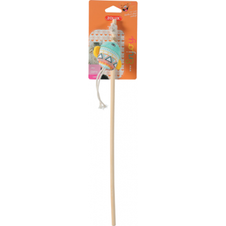 Zolux Cat Toy Kali Rod Fish Green