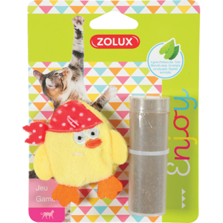 Zolux Cat Toy Pirate With Catnip Yellow