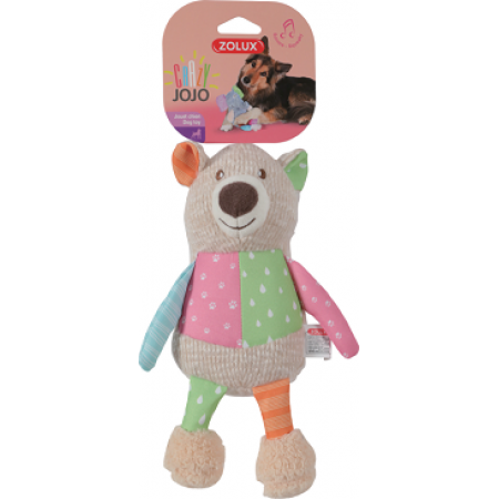 Zolux Dog Toy Crazy Jojo Bear Plush
