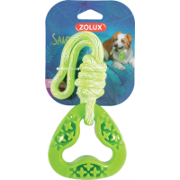 Zolux Dog Toy TPR Samba Triangle Rope Green 26cm