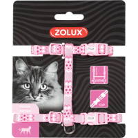 Zolux Pink Adjustable Cat Harness With Clip