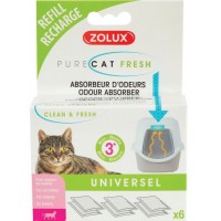 Zolux Purecat Litter Box Odor Absorber Refill 6pcs