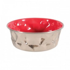 Zolux Pet Dish Diamond Bowl Red 550ml