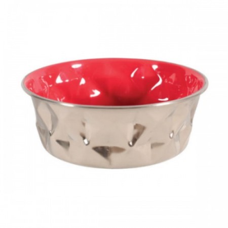 Zolux Pet Dish Diamond Bowl - Red 550ml