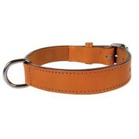 Zolux Leather Lined Collar 50mm Natural